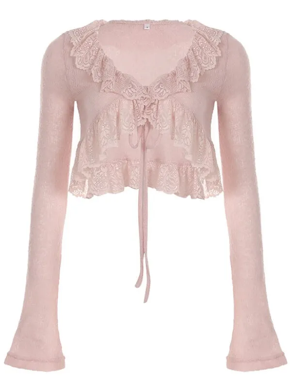 Aveline Petal Coquette Cardigan