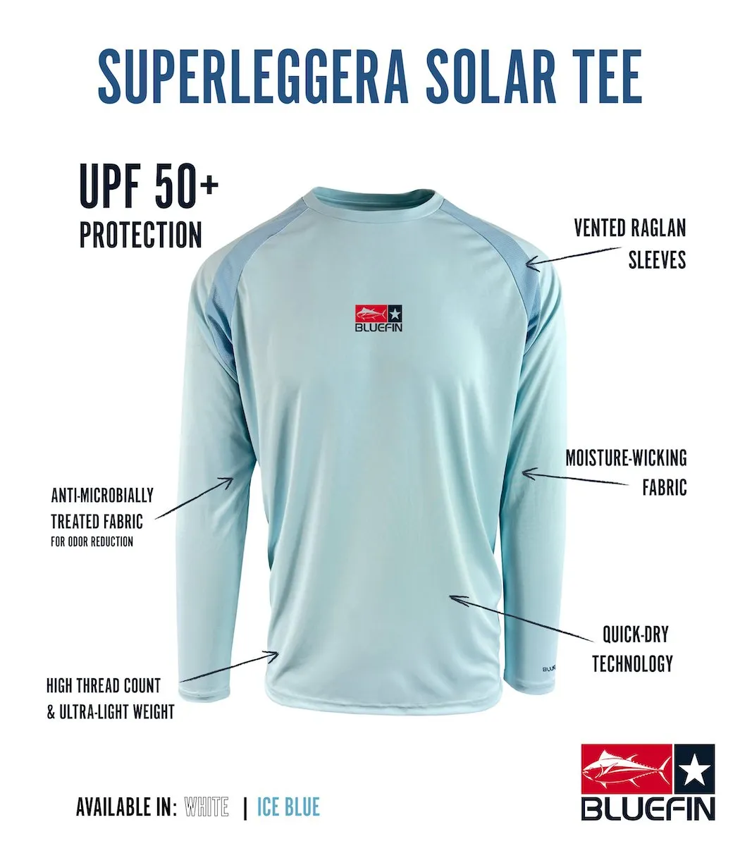 BLUEFIN LADIES L/S SOLAR TEE BLUEWATER BLAST