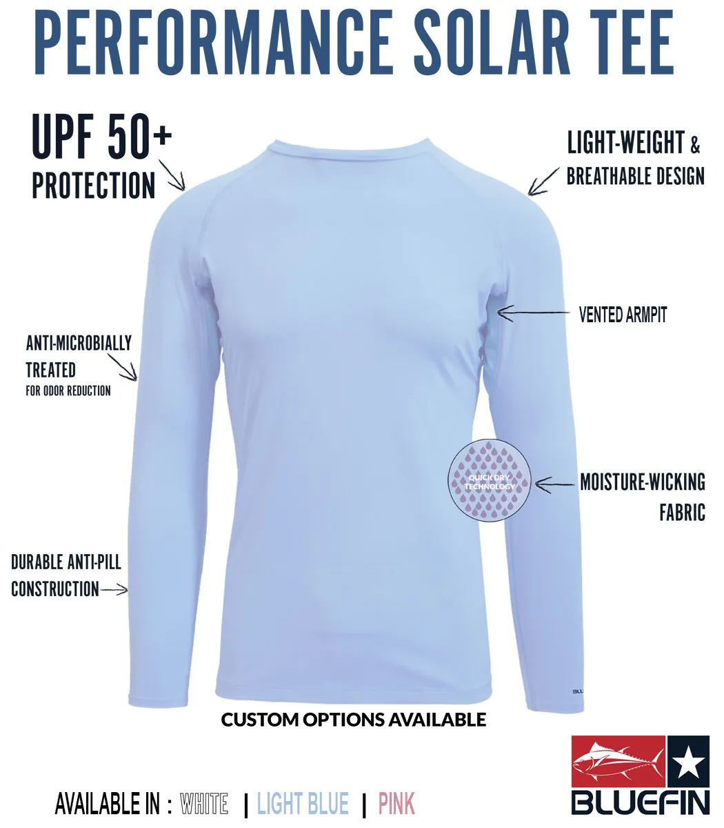 BLUEFIN LADIES L/S SOLAR TEE GH SURFING MARLIN