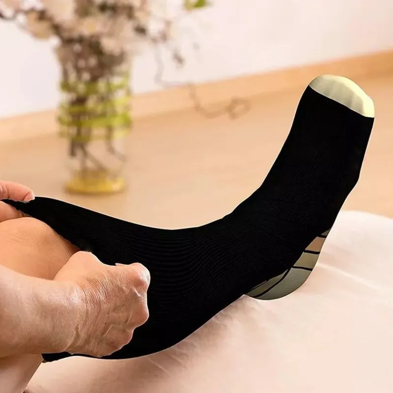 Cuzcare Compression Knee High Socks Elastic Seamless Durable Theraputic Stockings