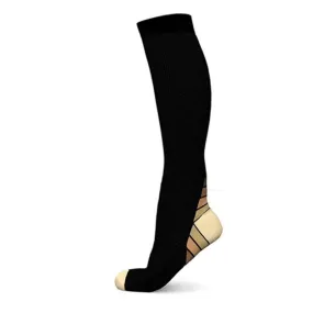 Cuzcare Compression Knee High Socks Elastic Seamless Durable Theraputic Stockings
