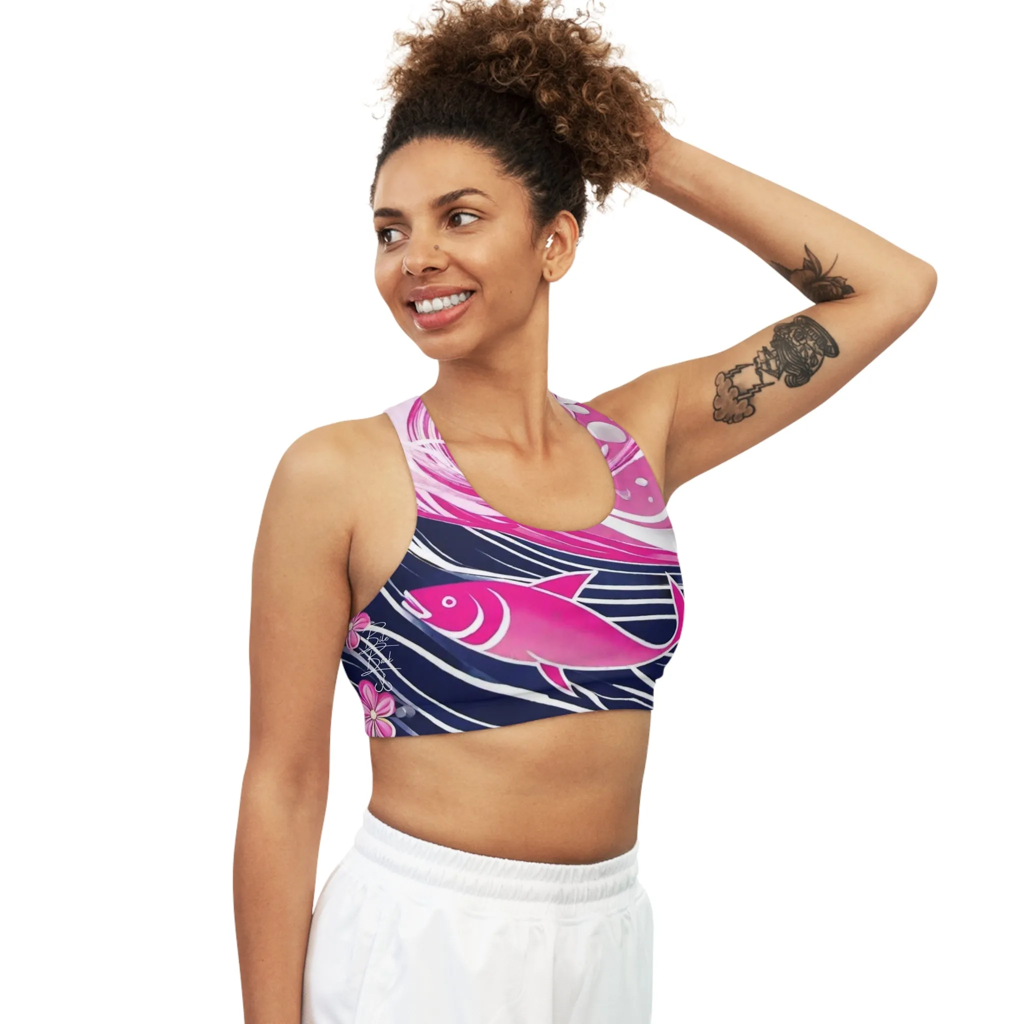 Dark Ocean Seamless Sports Bra