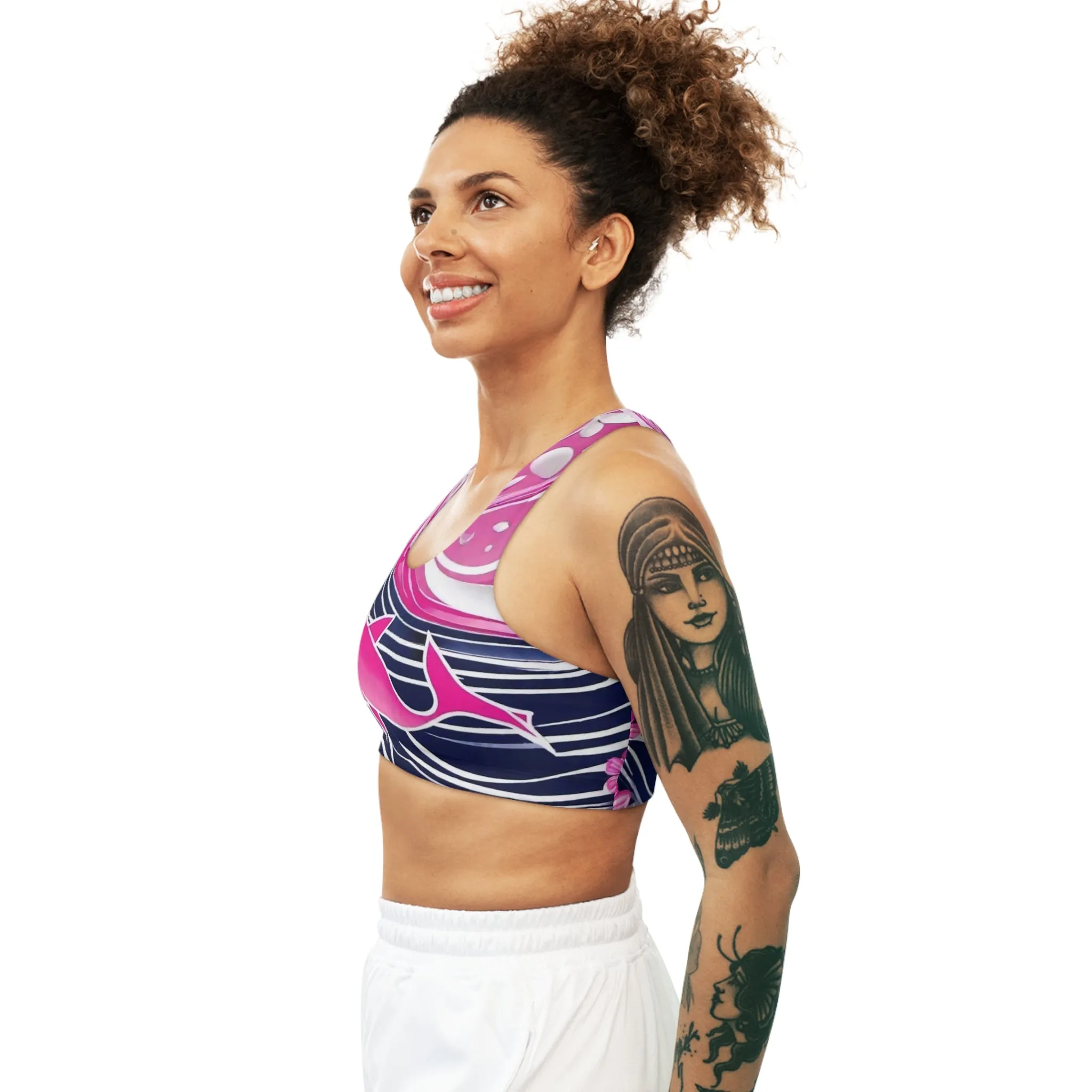 Dark Ocean Seamless Sports Bra