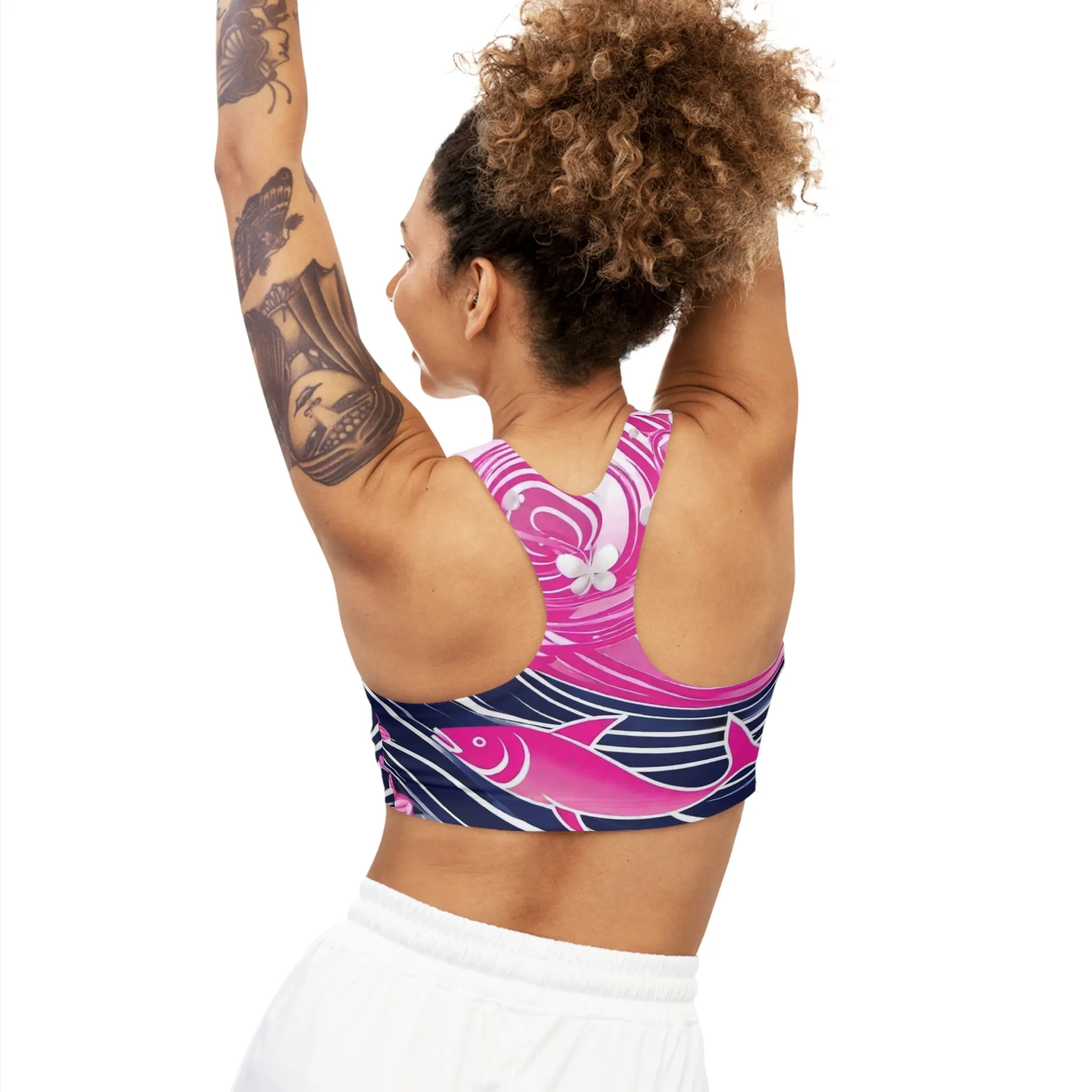 Dark Ocean Seamless Sports Bra