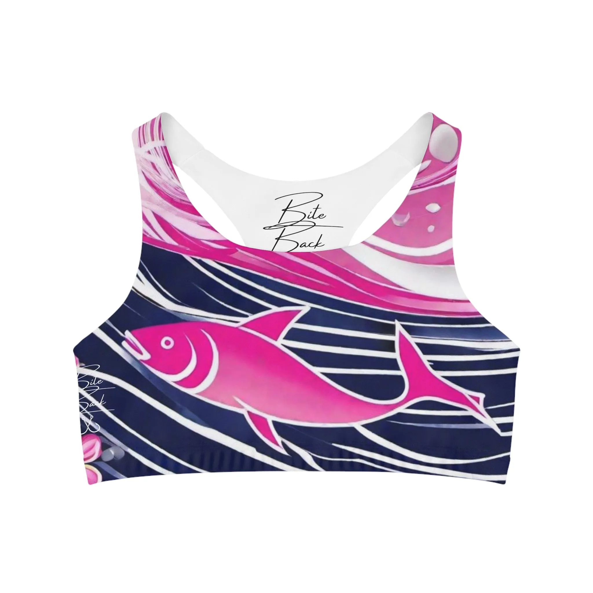 Dark Ocean Seamless Sports Bra
