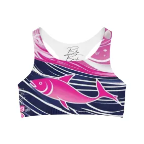 Dark Ocean Seamless Sports Bra