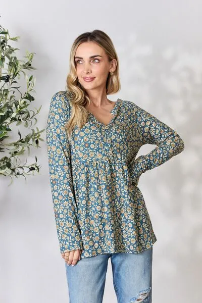 Floral Long Sleeve Blouse