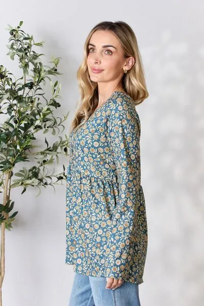 Floral Long Sleeve Blouse