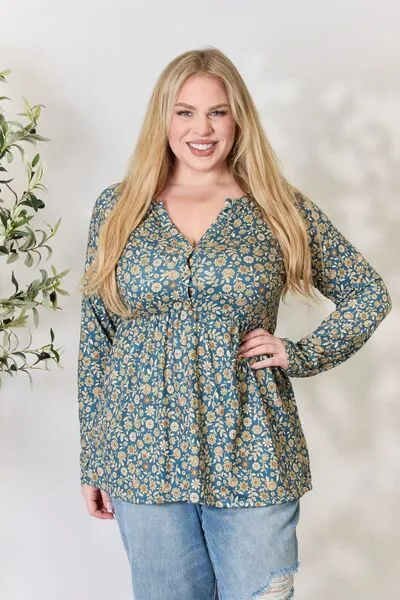 Floral Long Sleeve Blouse