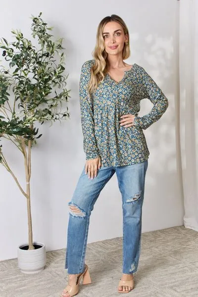 Floral Long Sleeve Blouse