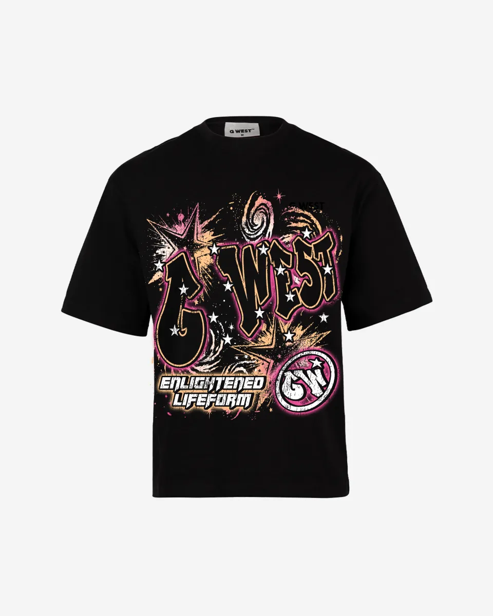 G West Illuminated Soul Double Hit Premium Oversized Tee Front And Back Print