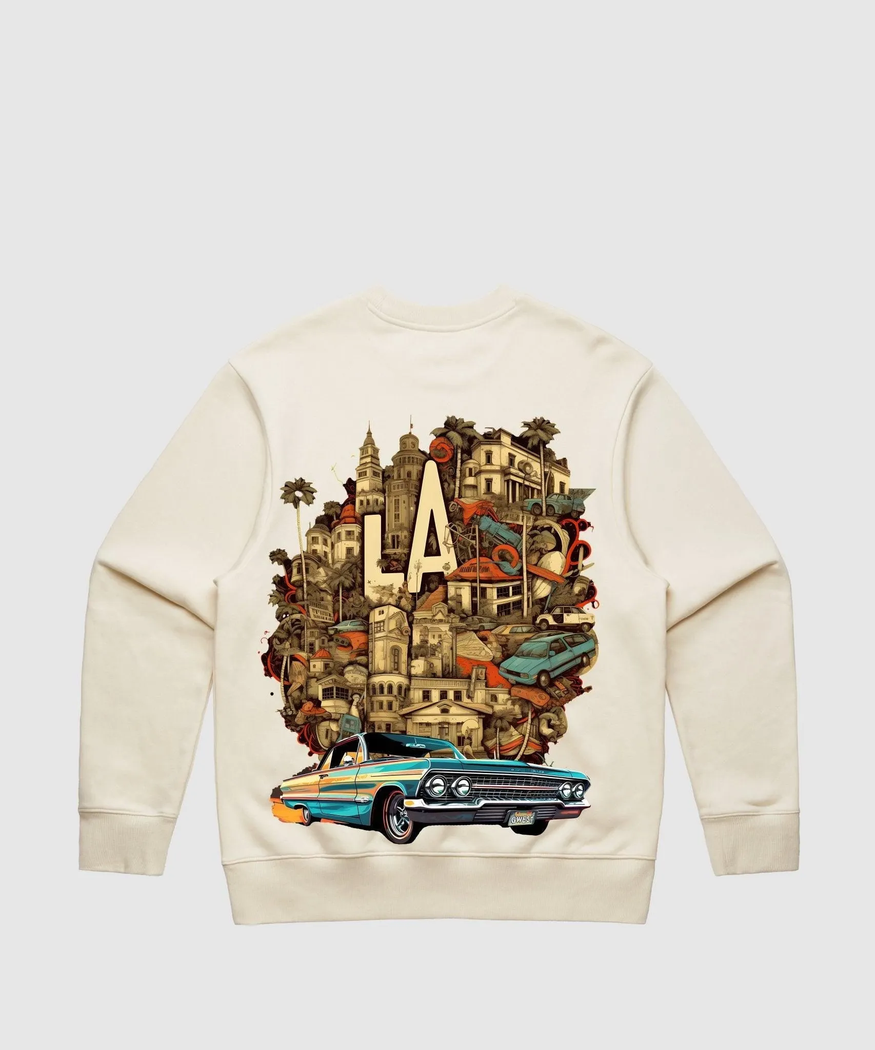 G West La Culture Heavy Premium Crewneck - 6 Colors