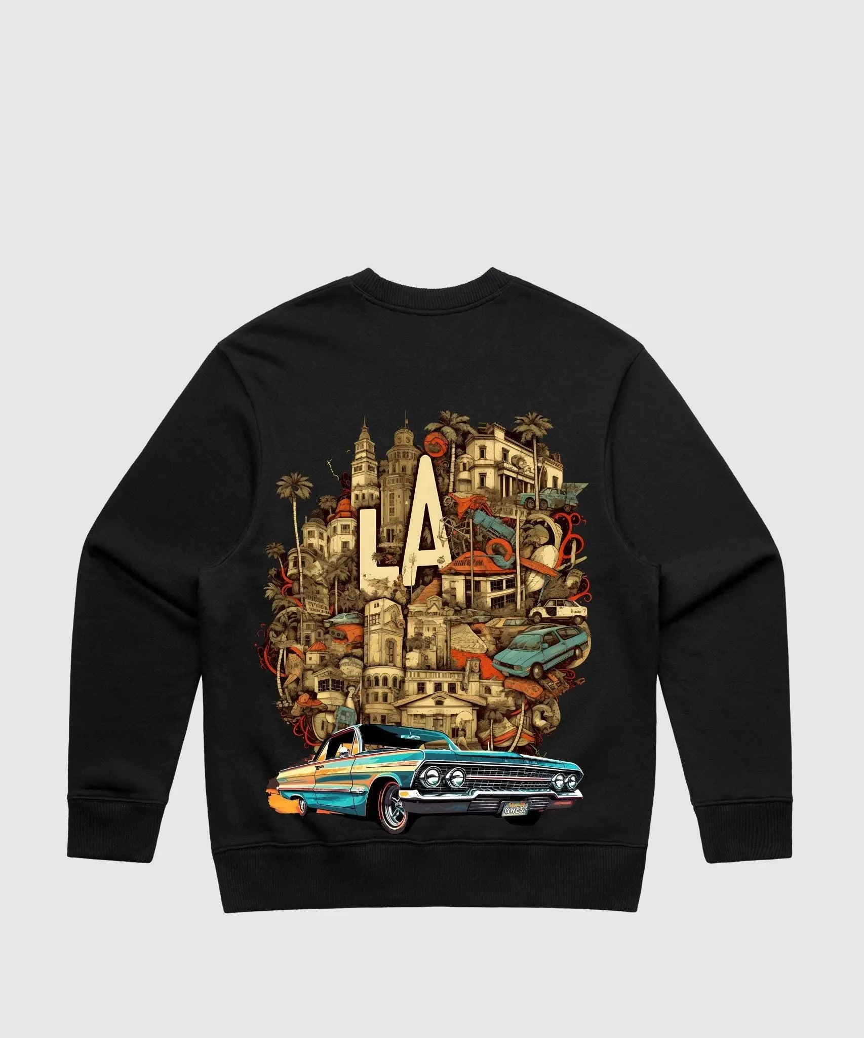 G West La Culture Heavy Premium Crewneck - 6 Colors