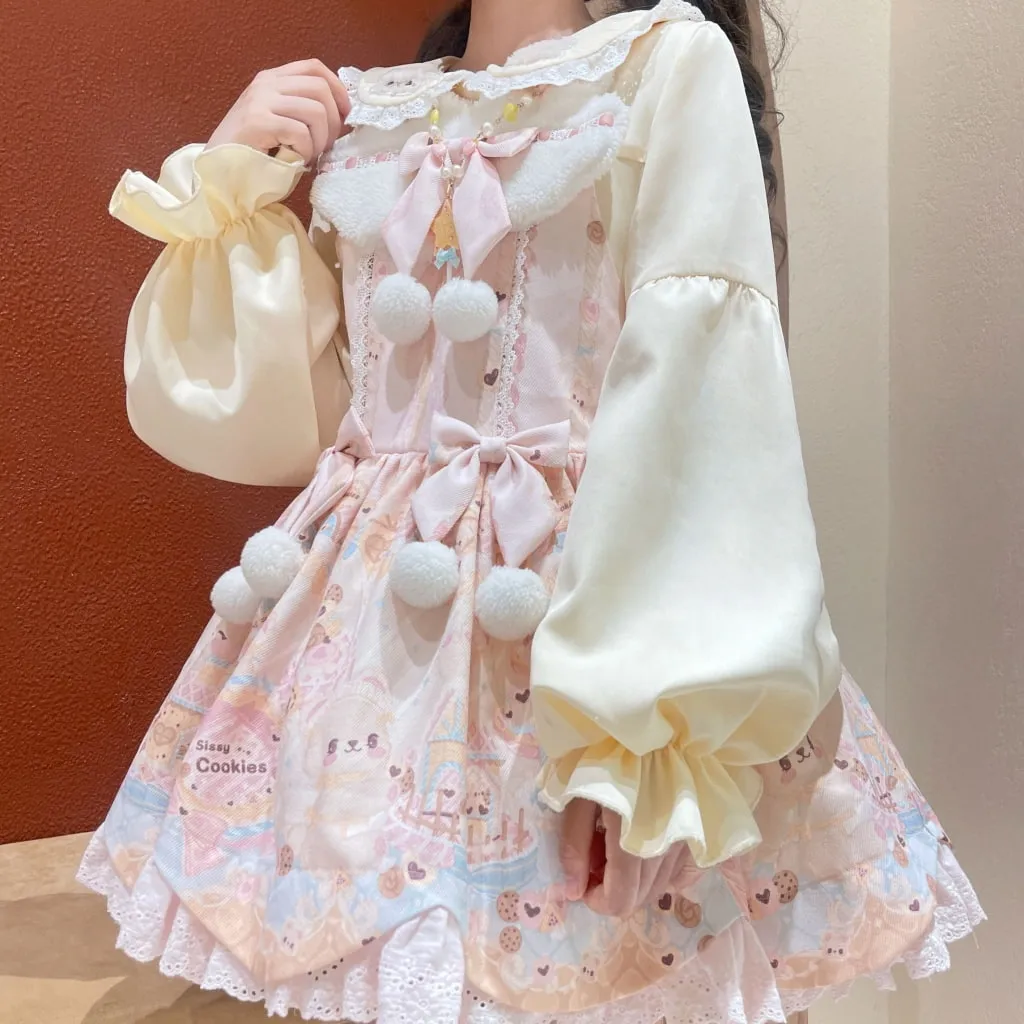 Kawaii Cream Puff Sleeves Lolita Blouse