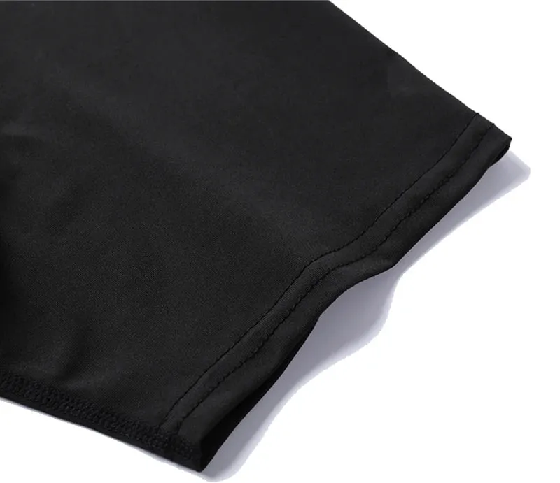Men's Print Compression Shirts Short Sleeve Gym Workout T-shirt