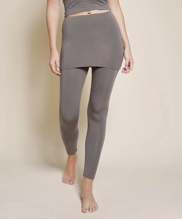 Organic Bamboo One-Piece Skirted Legging