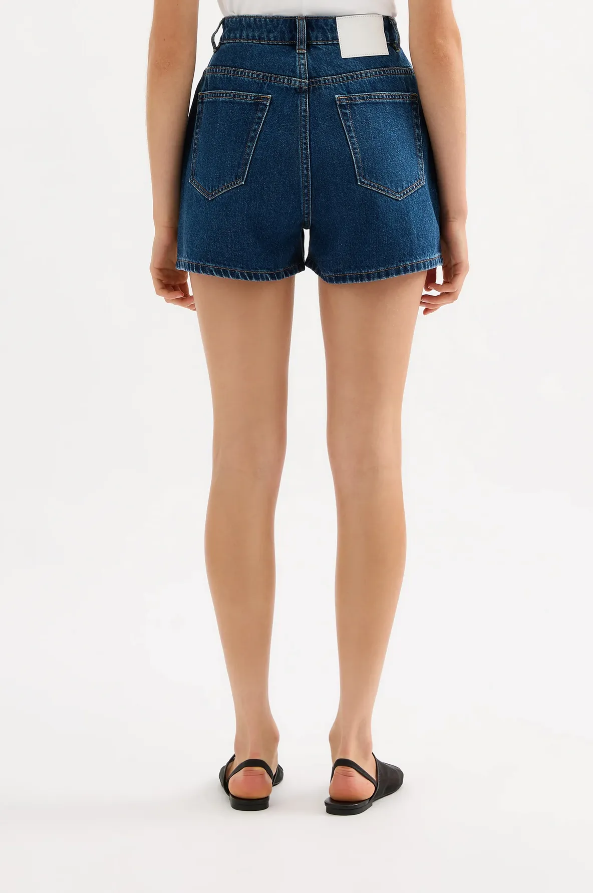ORGANIC MOM SHORT | FORCE BLUE