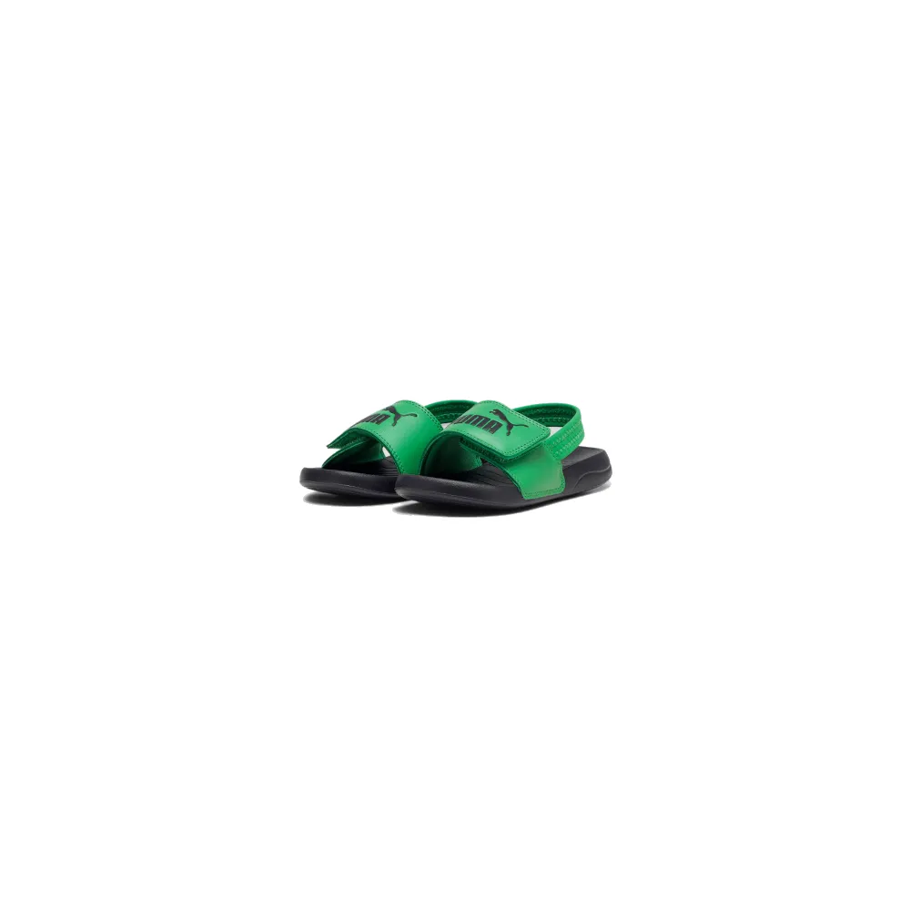 PUMA Childrens Popcat 20 Backstrap AC - Archive Green / Black