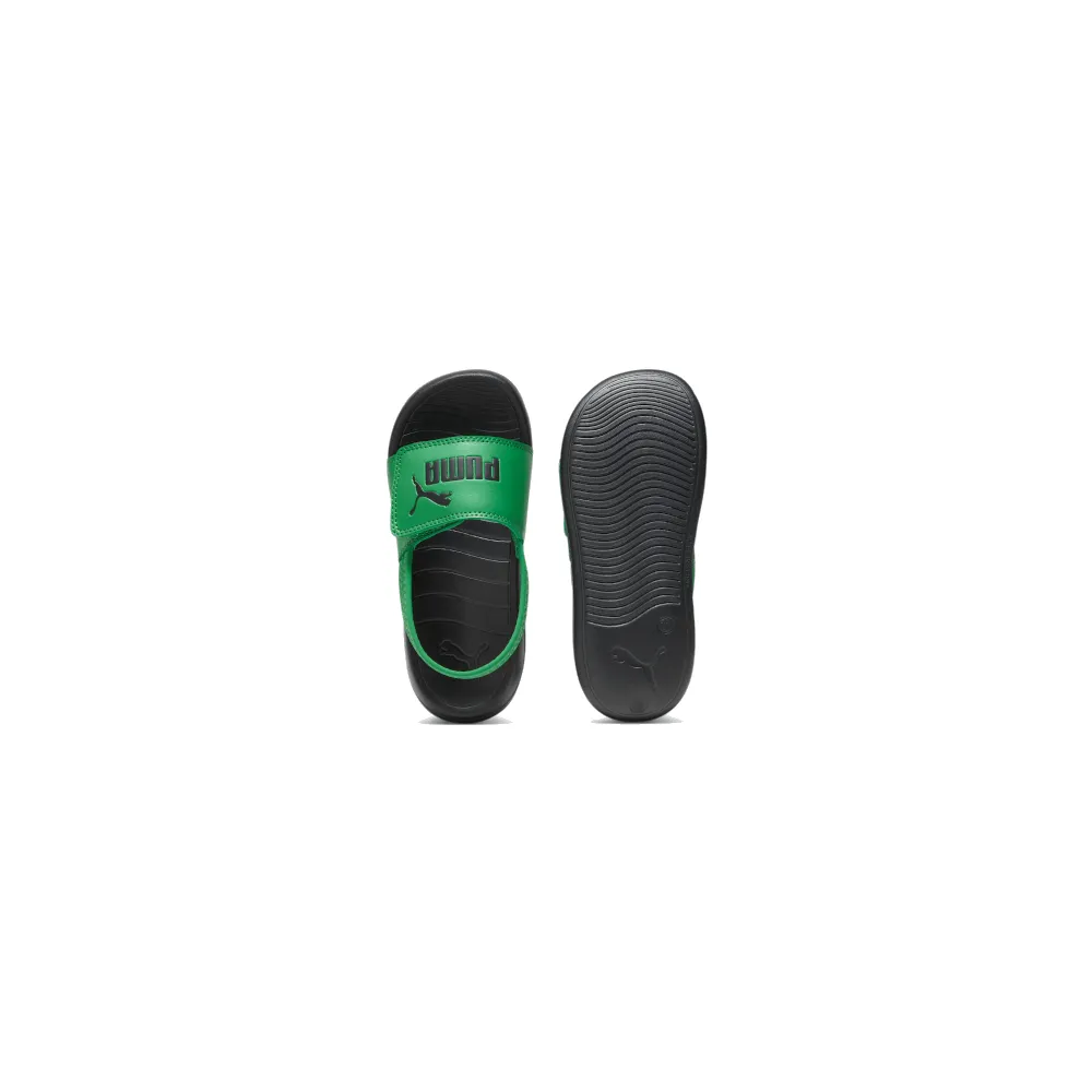 PUMA Childrens Popcat 20 Backstrap AC - Archive Green / Black
