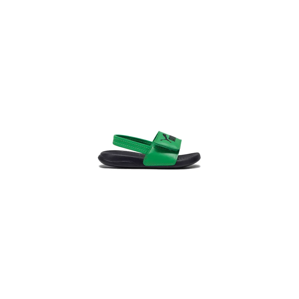 PUMA Childrens Popcat 20 Backstrap AC - Archive Green / Black